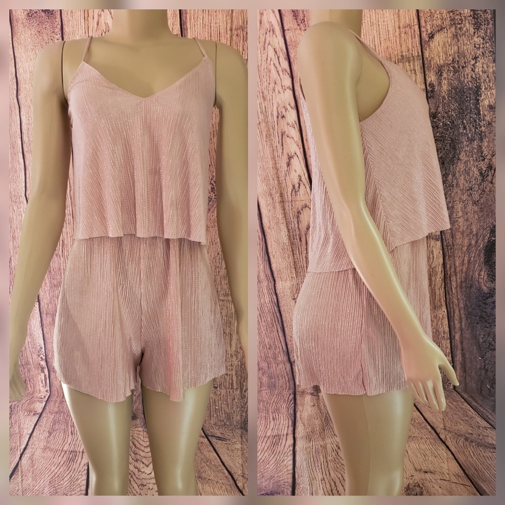 Pink Shimmery Romper